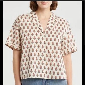 Melrose and Market Floral Button-Up Shirt